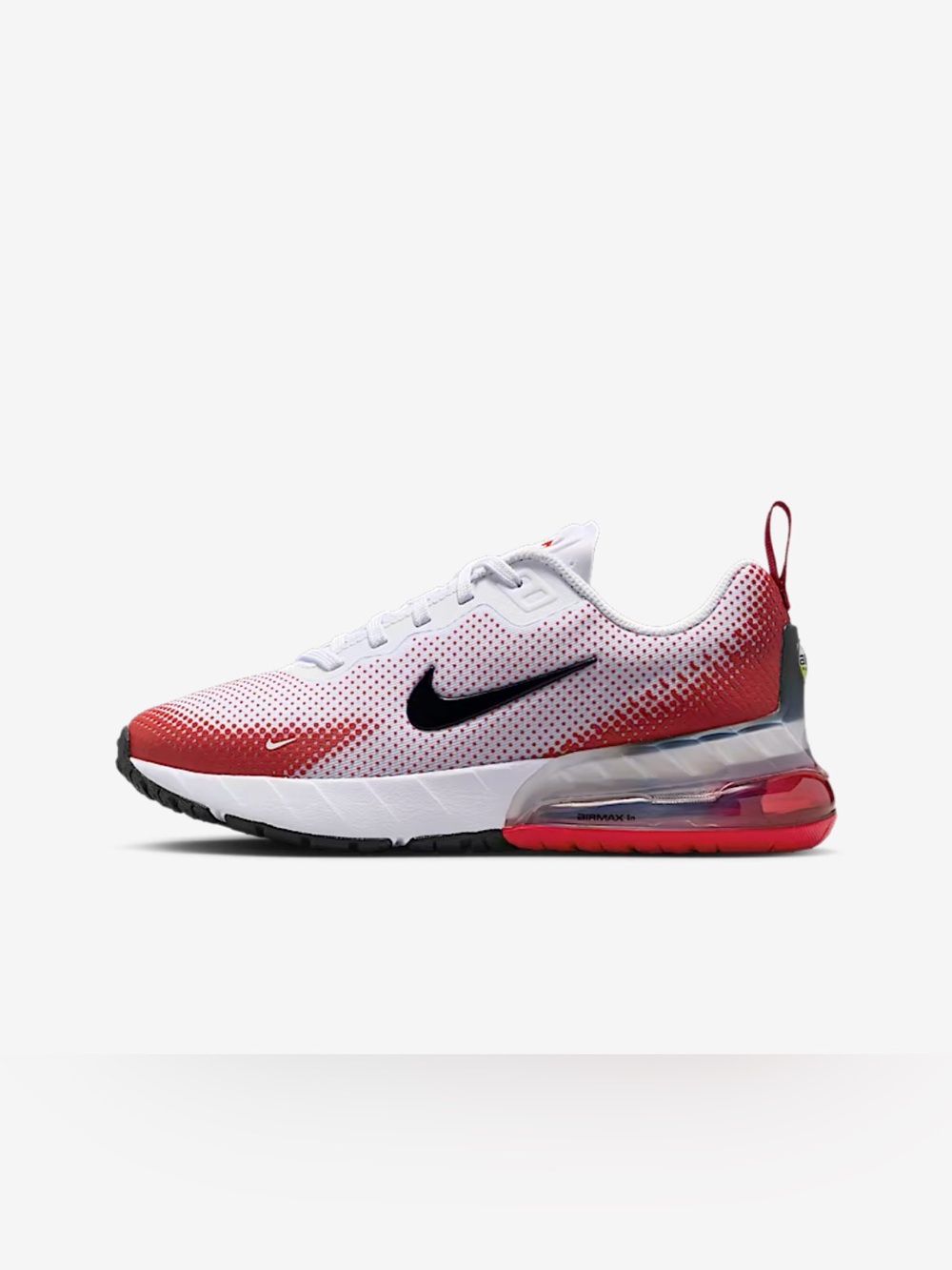 Nike Kids' Air Max React Sneaker - White / Red HF7052-102 NWB